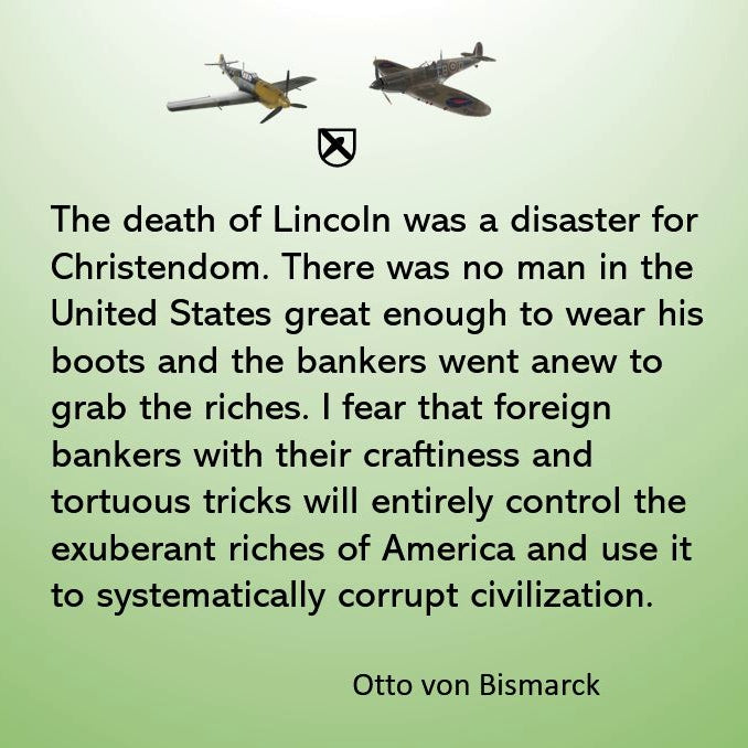 Bismarck quote on bankers